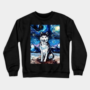 Husky Night Crewneck Sweatshirt